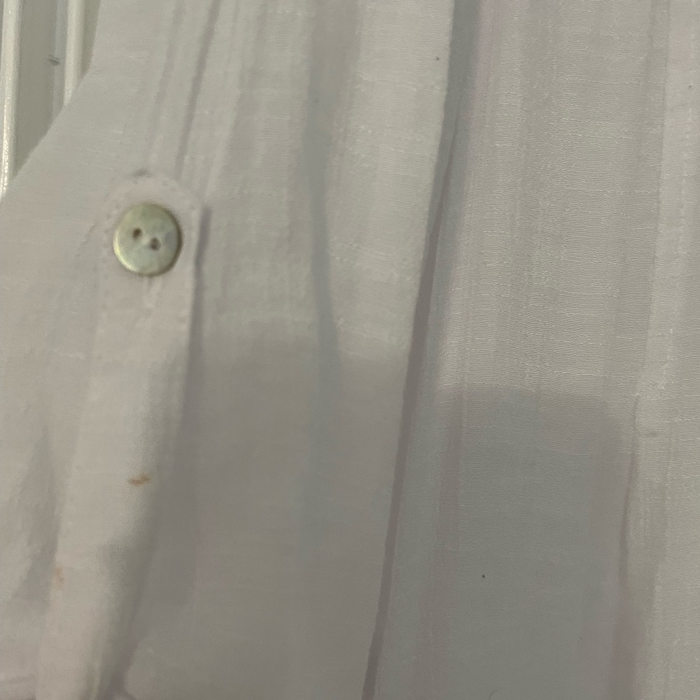 Gauze Zac & Rachel Woman’s White Button-Up Top 2X - Picture 3 of 5